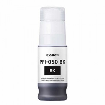 Canon PFI-050BK Black Ink | 70ml Bottle