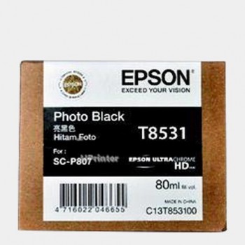 Epson T853 Ink Series (Photo Black, 80ml)