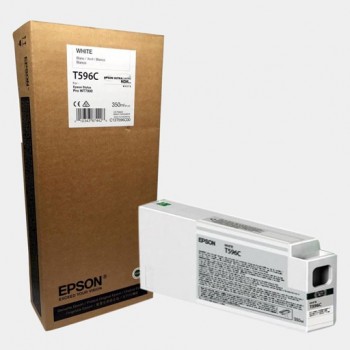 Epson T596, 350 ml White UltraChrome HDR Cartridge