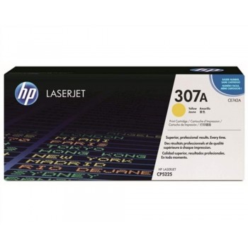 HP 307A Yellow LaserJet Toner Cartridge (CE742A)