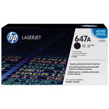 HP 647A Black LaserJet Toner Cartridge (CE260A) [662500]