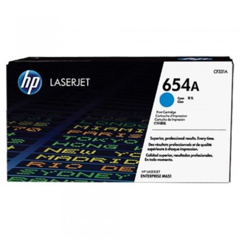 HP 654A Cyan LaserJet Toner Cartridge (CF331A)